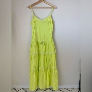 Y2K Vintage Lime Green Summer MIDI Dress | A-List by Wrapper